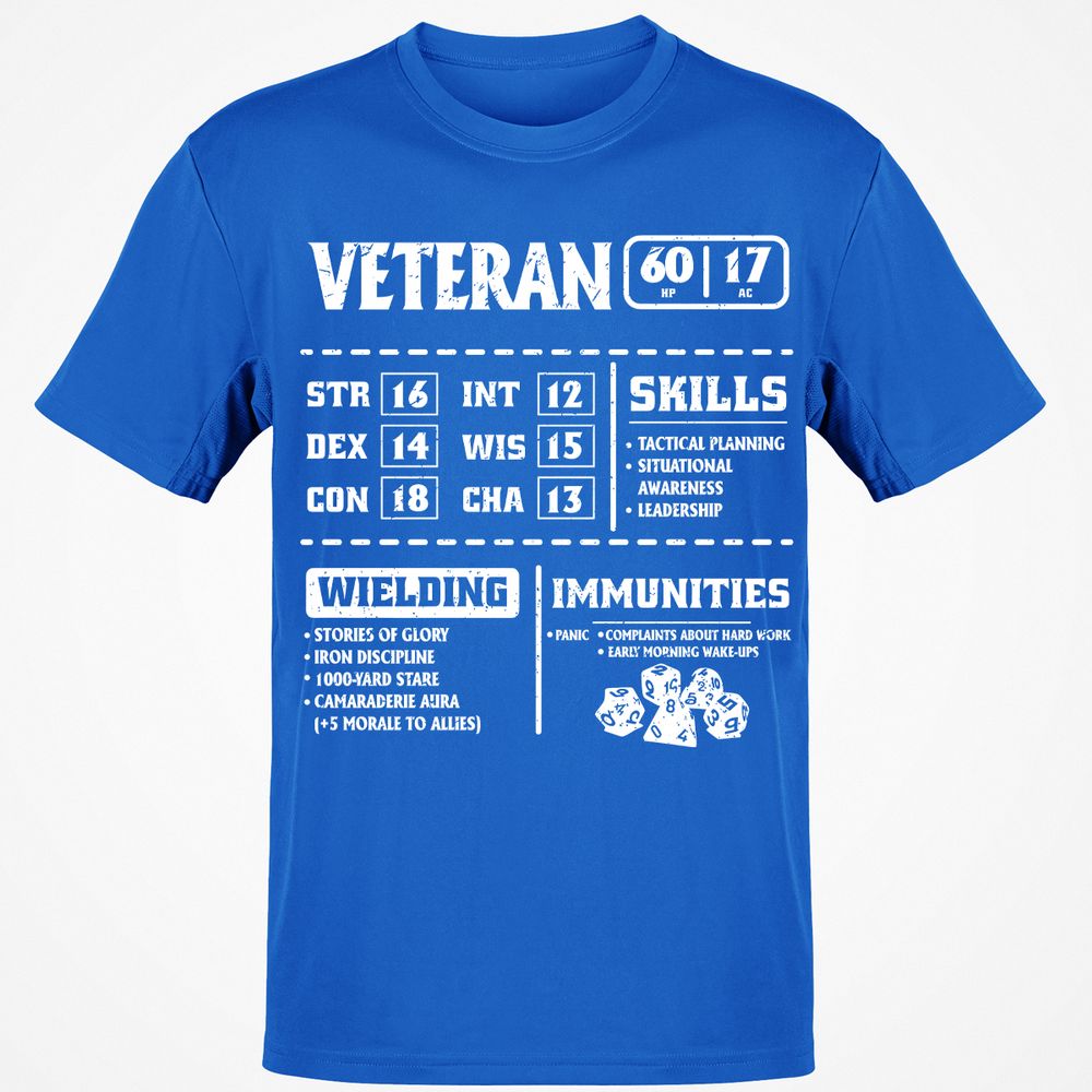 Veteran New Ver. Classic Unisex T-Shirt - Royal - 11