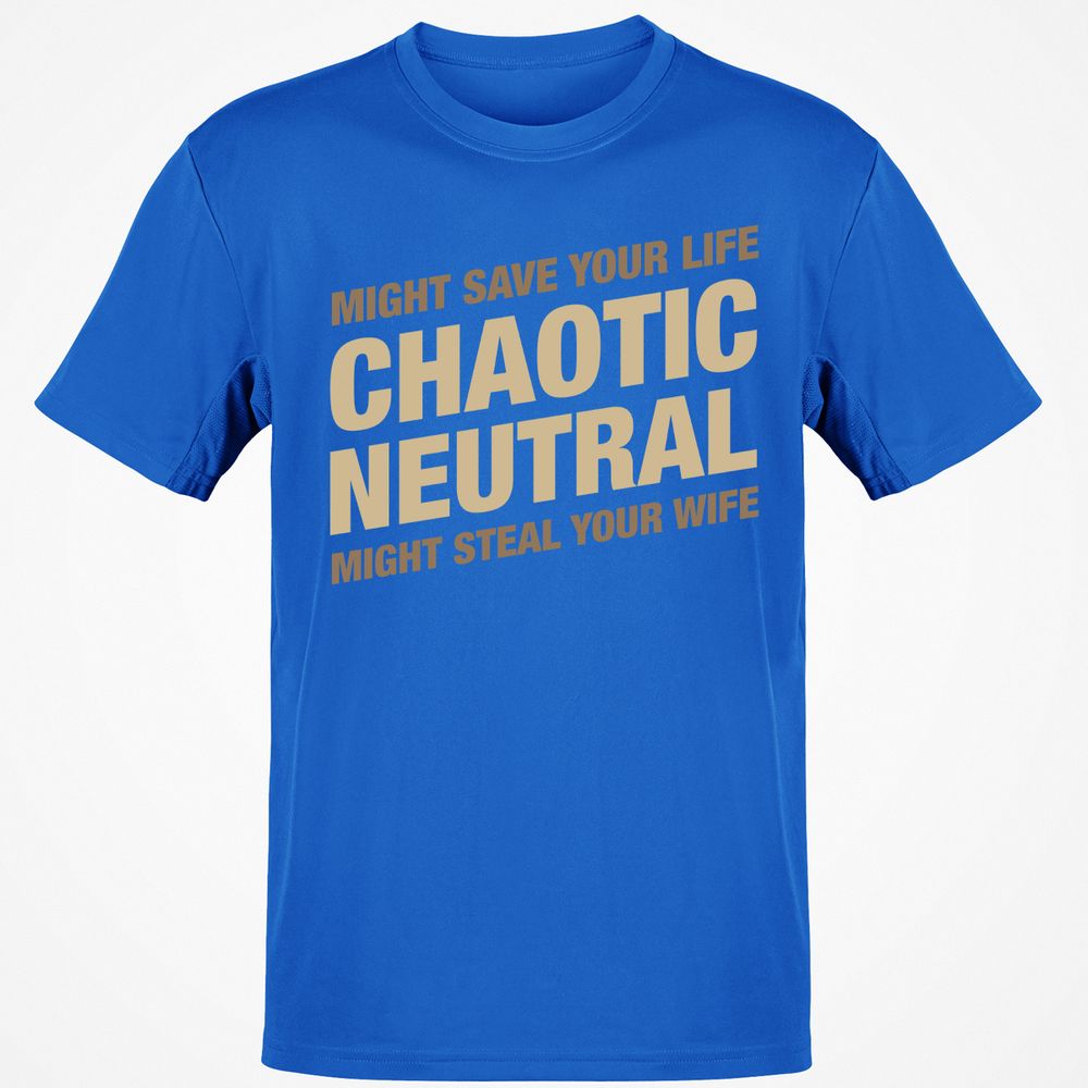 Might Save Your Life Might Steal Your Wife T-Shirt - Royal - 11