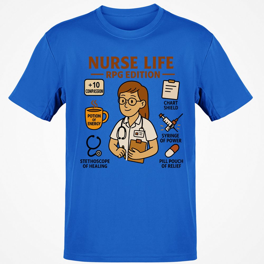 Nurse Life RPG Edition Classic Unisex T-Shirt - Royal - 11