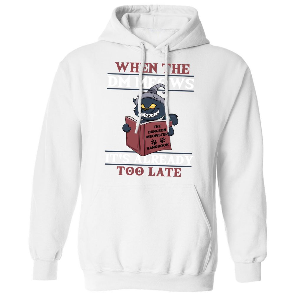 When The DM Meow Classic Unisex Hoodie - White - 11