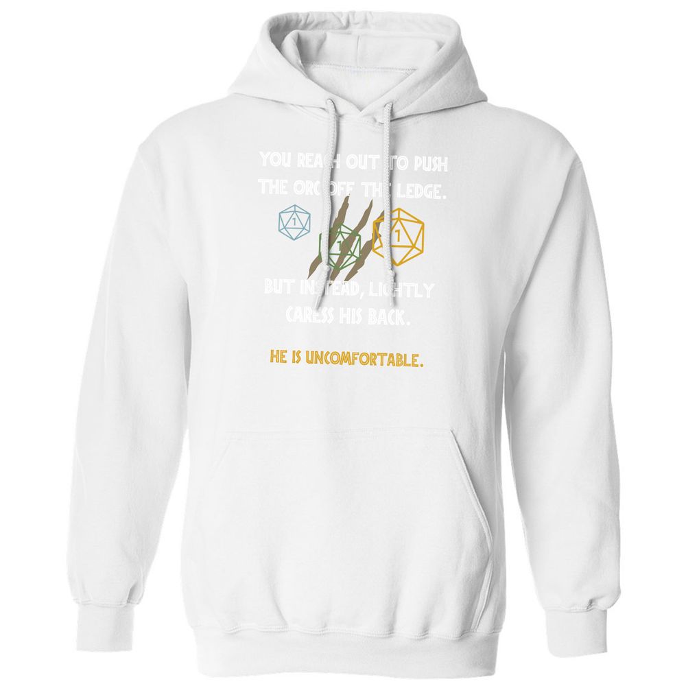 YOU REACH OUT TO PUSH Classic Unisex Hoodie - White - 11