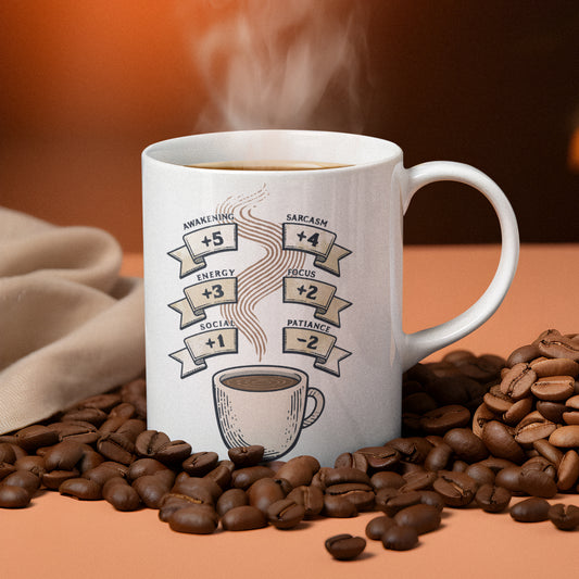 Coffee Game Stats Ceramic Mug