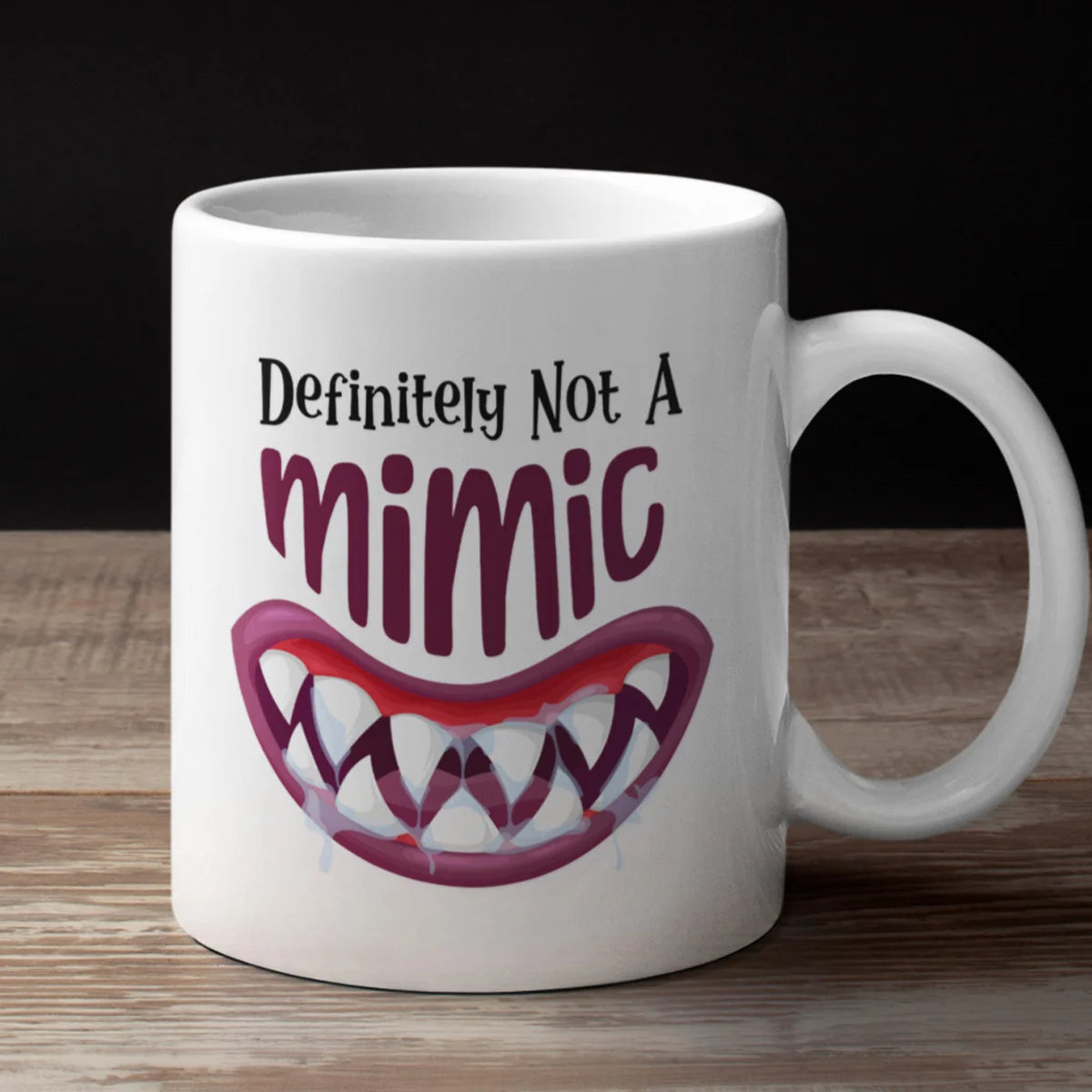 Not A Mimic RPG Ceramic Mug