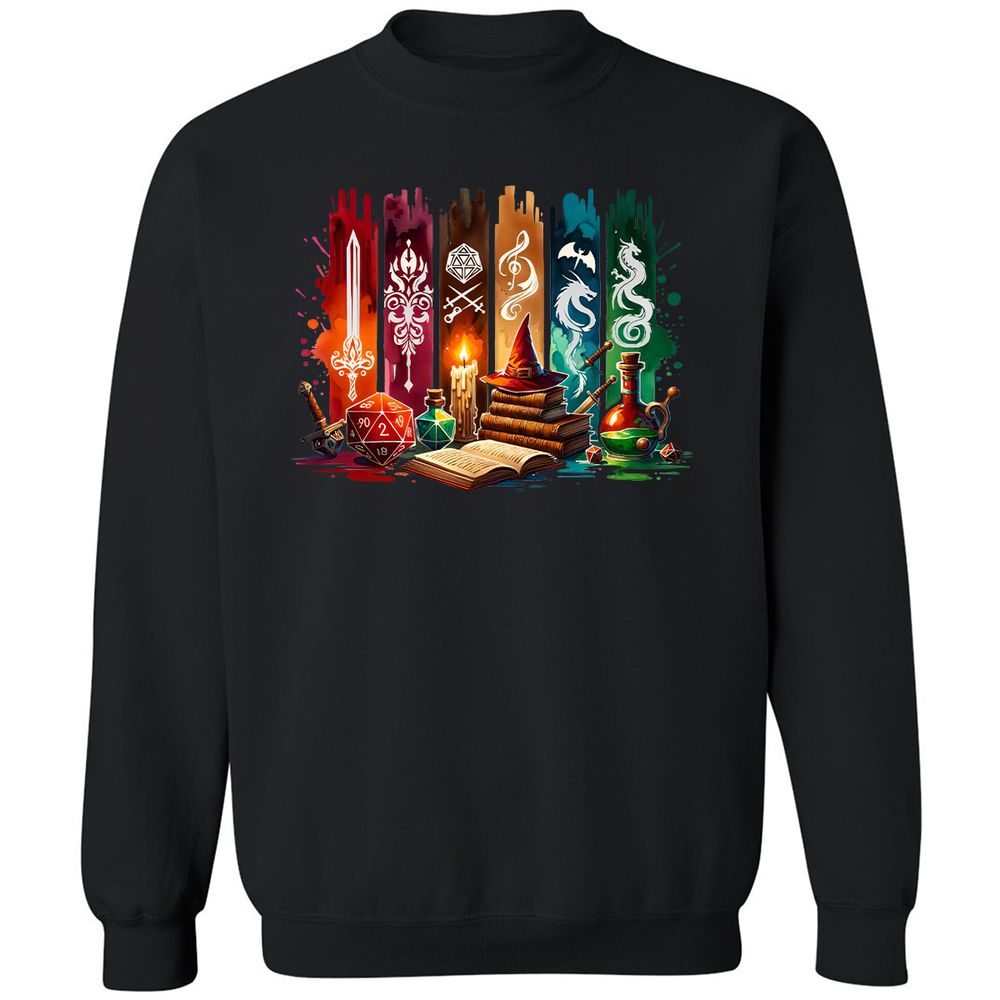 DnD Classes Classic Unisex Sweatshirt - Black - 12