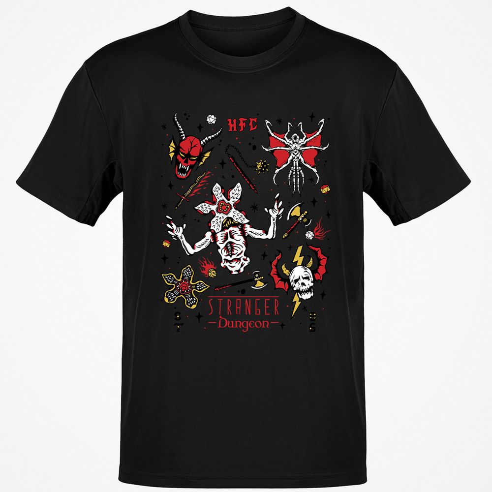 STRANGER DUNGEON Classic Unisex T-Shirt - Black - 12