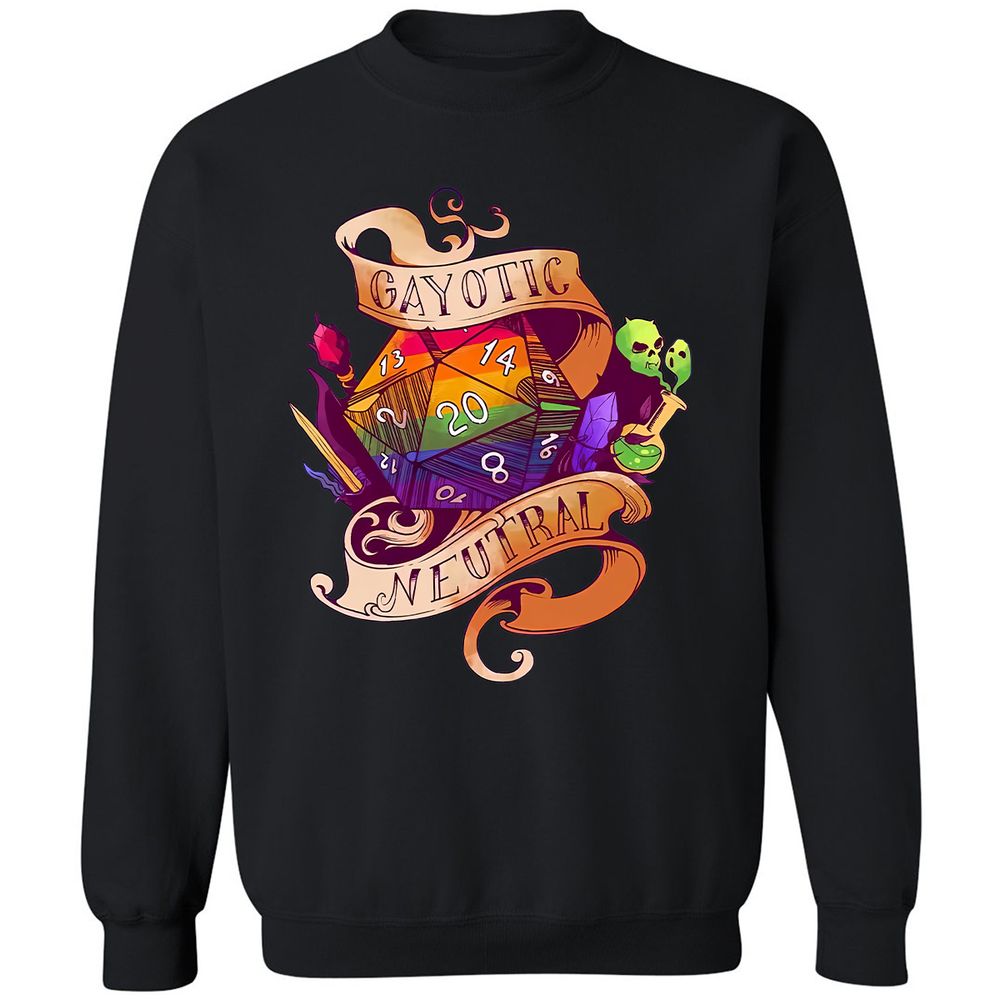 Gayotic Neutral Classic Unisex Sweatshirt - Black - 12
