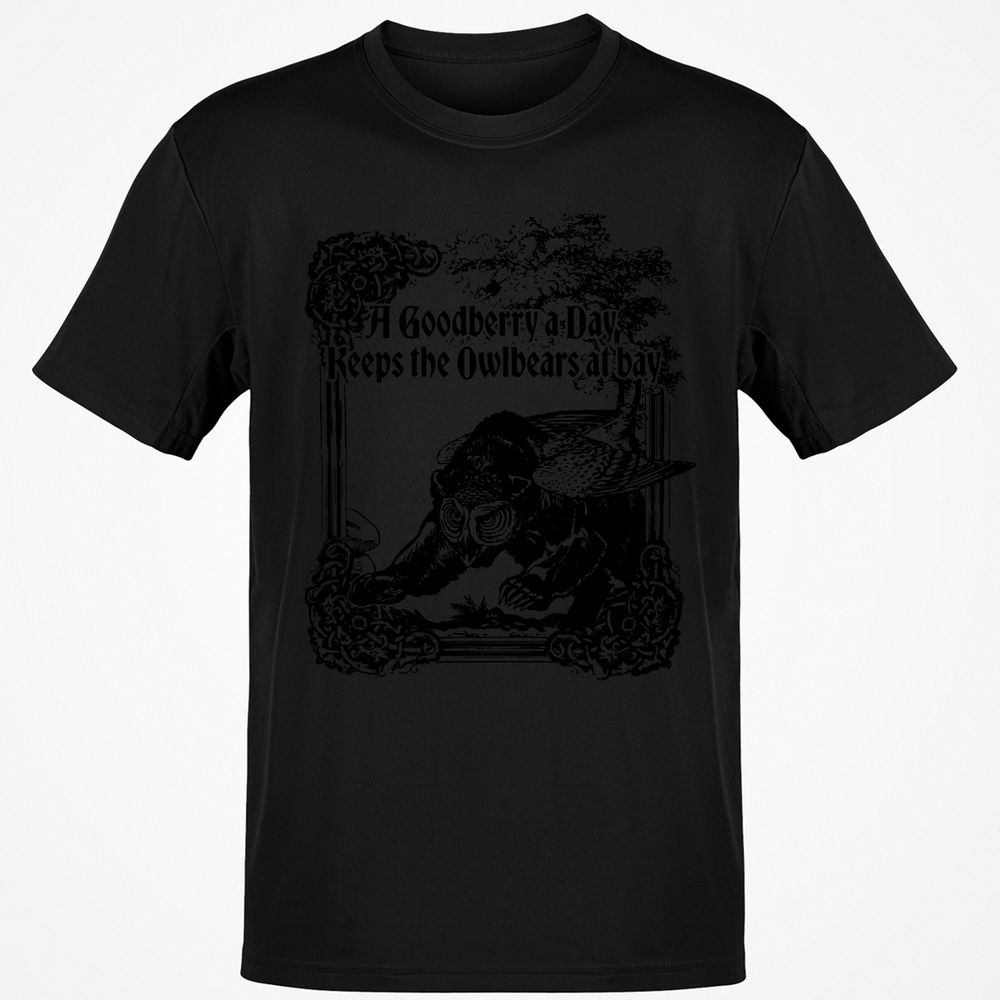 A Goodberry A Day Keeps The Owlbears At Bay Classic Unisex T-Shirt - Black - 12