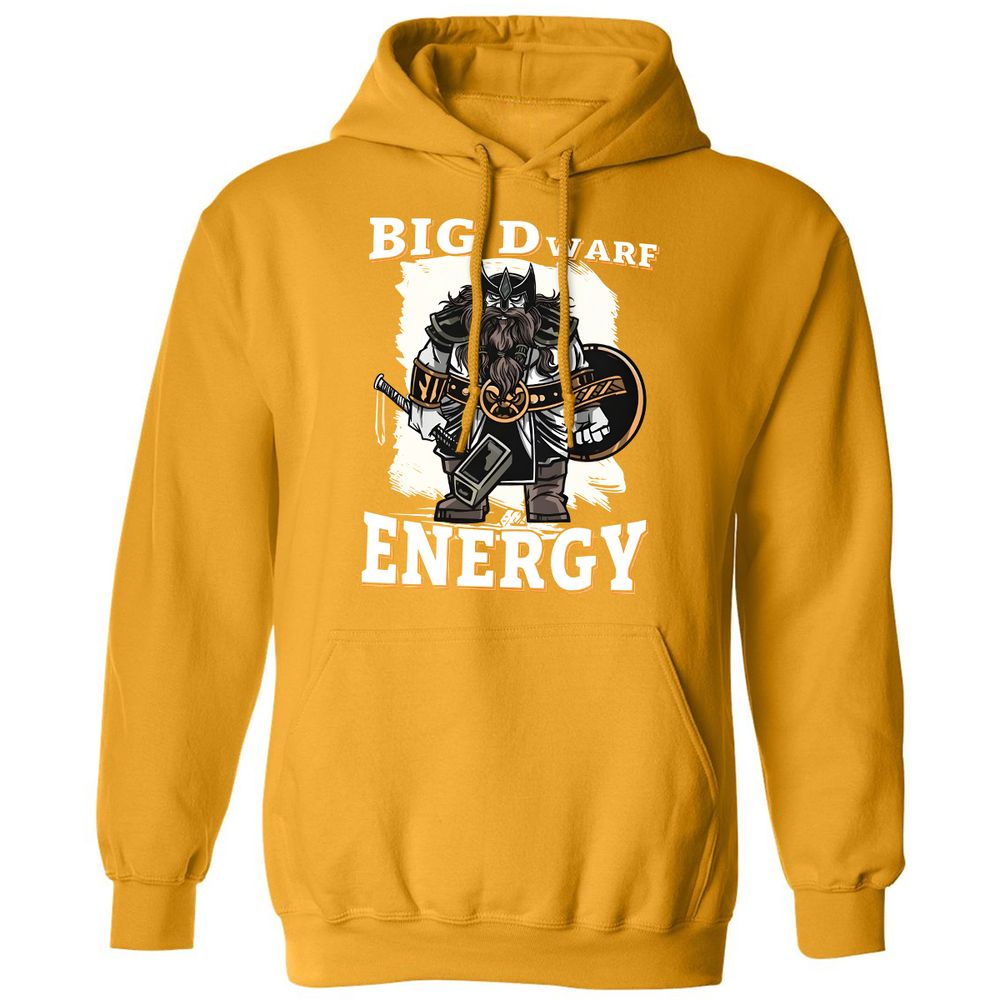 Big Dwarf Energy Classic Unisex Hoodie - Gold - 12