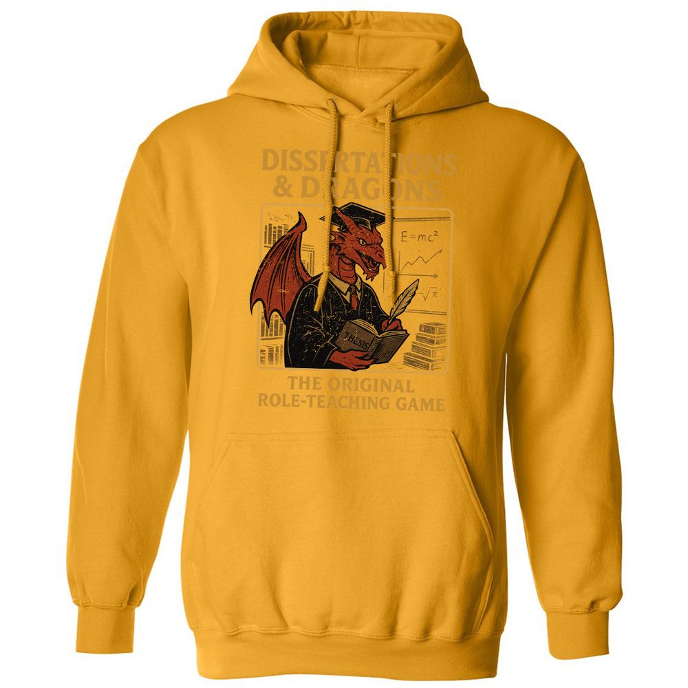 Disserations & Dragons Classic Unisex Hoodie - Gold - 12