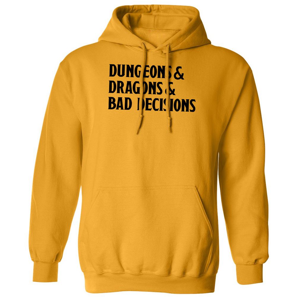 Bad Decisions Classic Unisex Hoodie - Gold - 12
