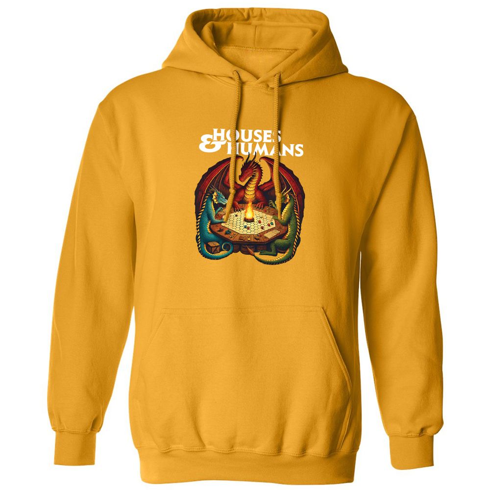 Houses & Humans Classic Unisex Hoodie - Gold - 12