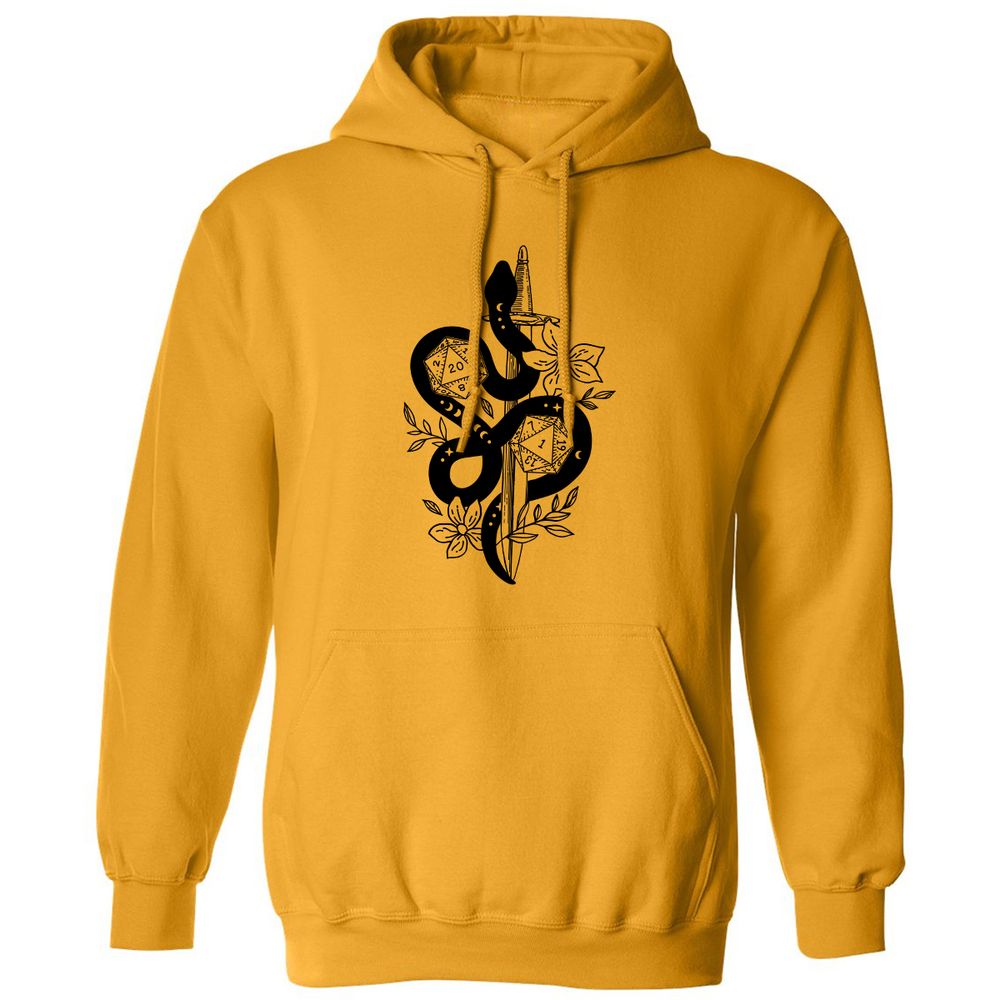 D20 Snake and Sword - Gold - 12