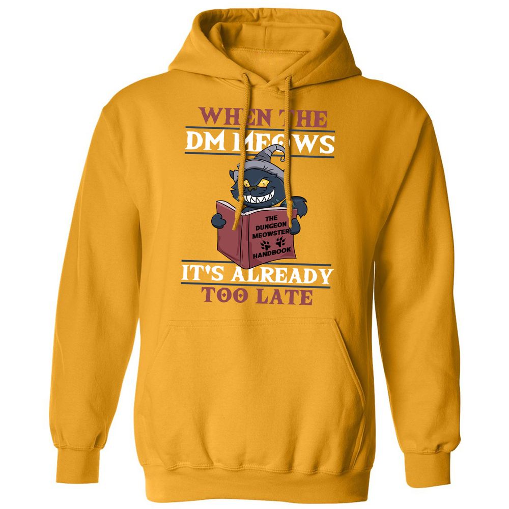 When The DM Meow Classic Unisex Hoodie - Gold - 12