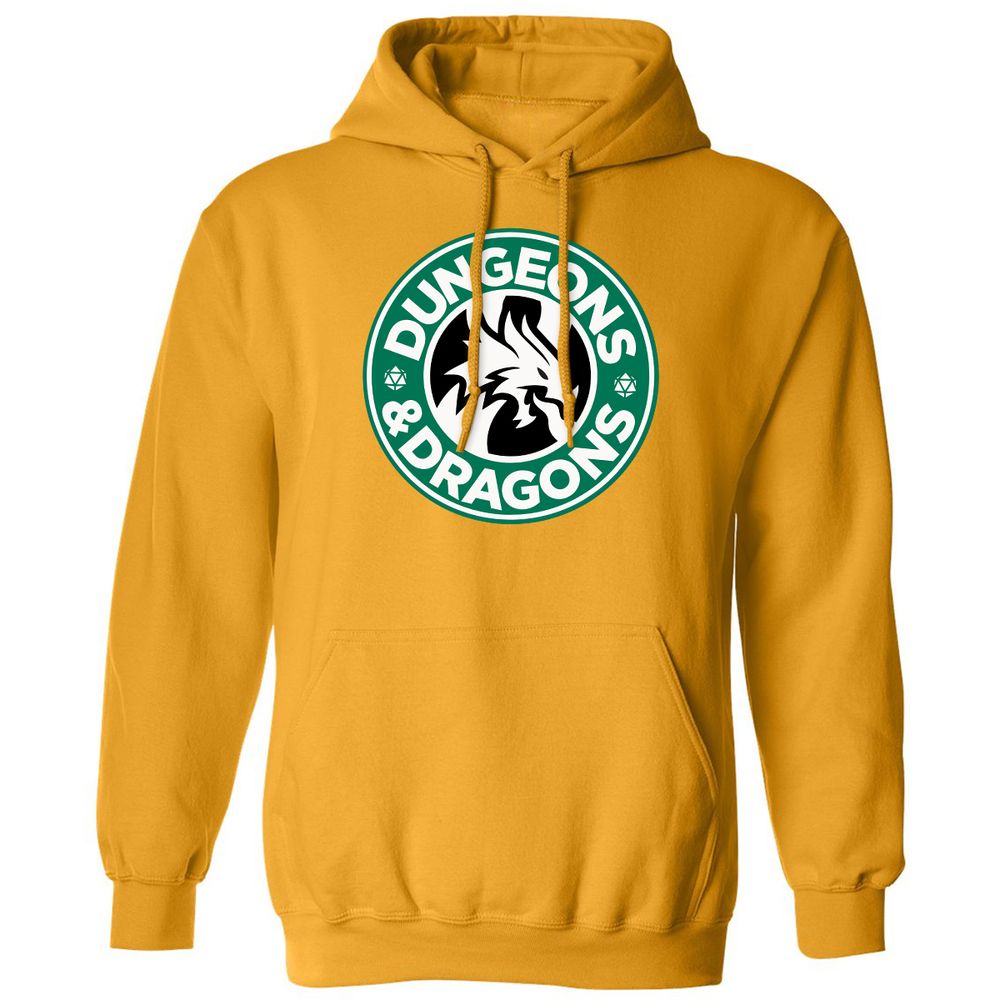 D&D Coffee Classic Unisex Hoodie - Gold - 12