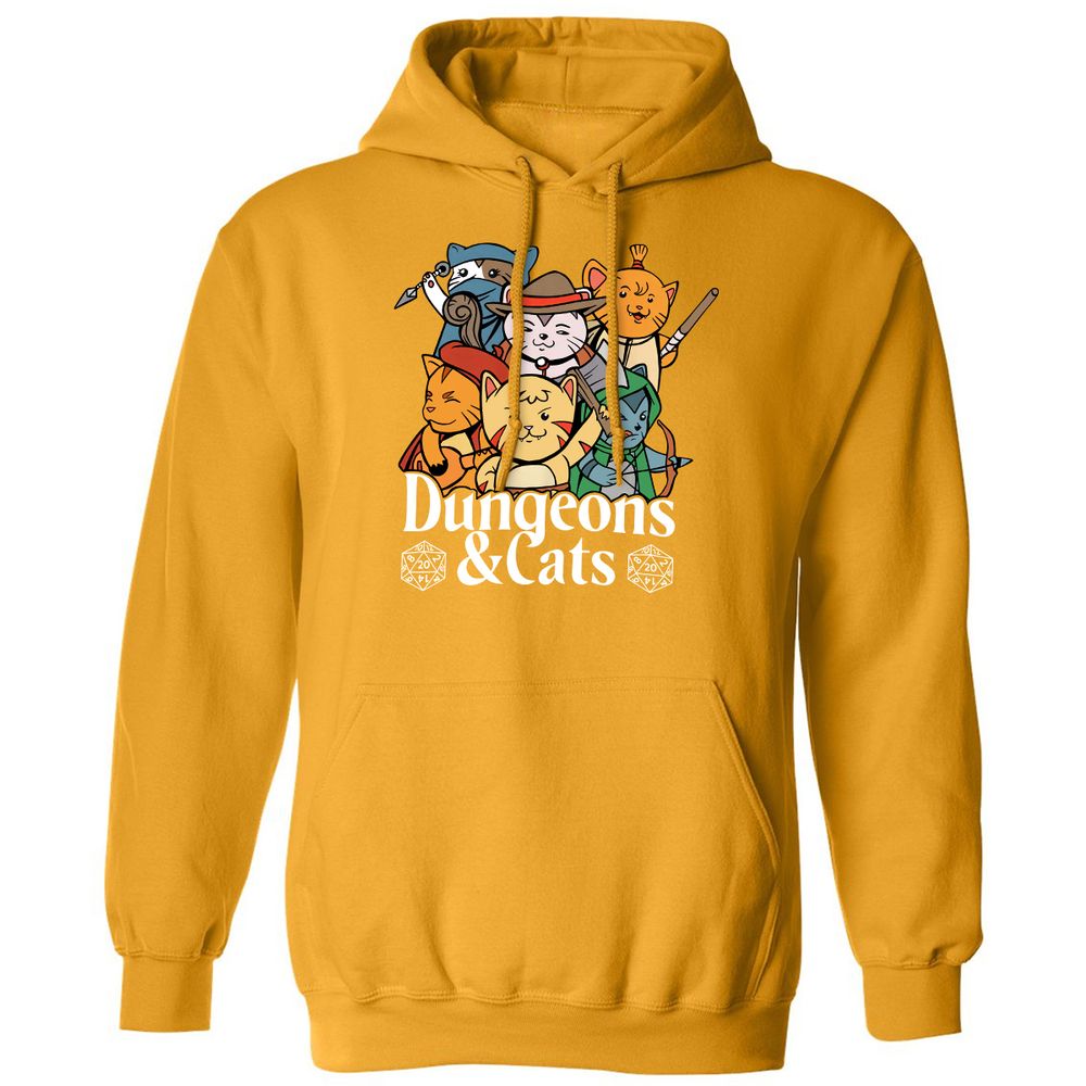Dungeons & Cats Classic Unisex Hoodie - Gold - 12