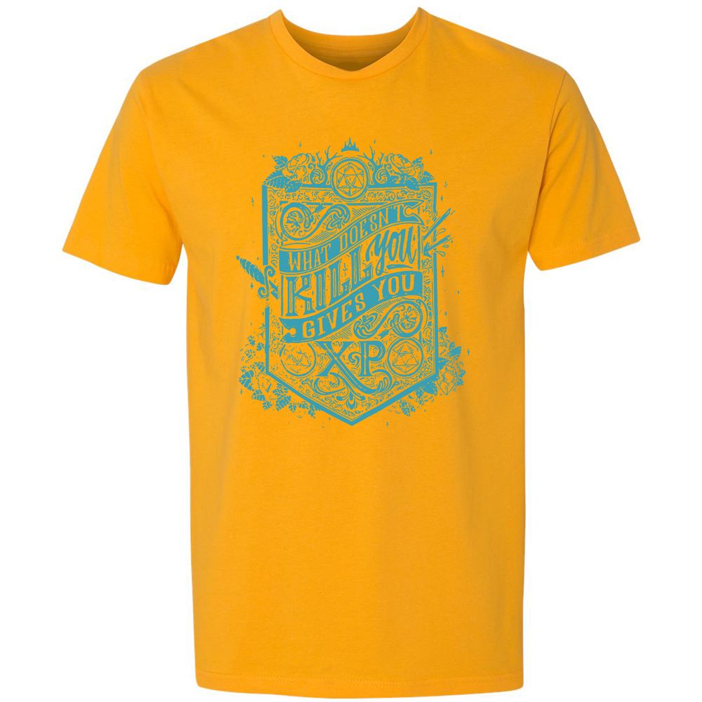 What Doesn't Kill You Gives You XP Premium Unisex T-Shirt - Gold - 12