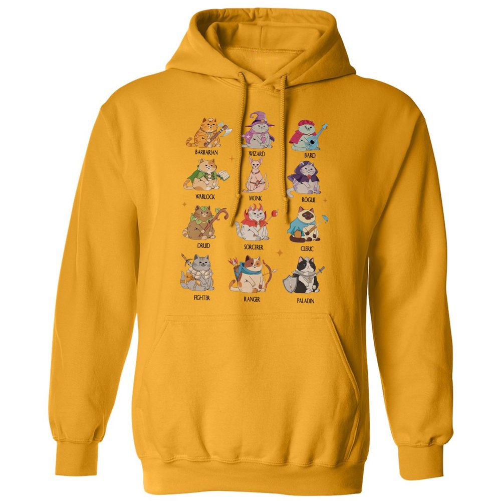 Dungeons And Cats Classic Unisex Hoodie - Gold - 12