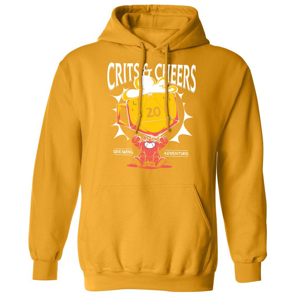 Crits & Cheers Classic Unisex Hoodie - Gold - 12
