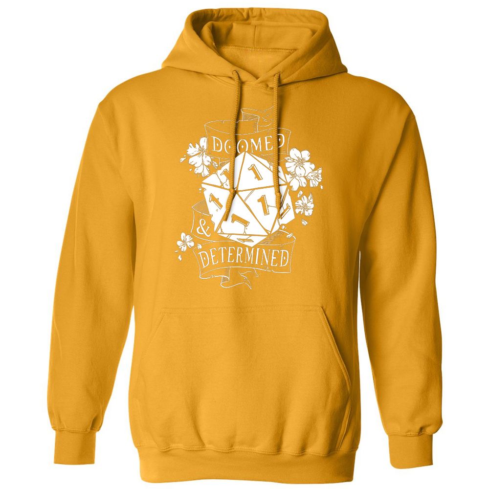 Doomed Determined Classic Unisex Hoodie - Gold - 12