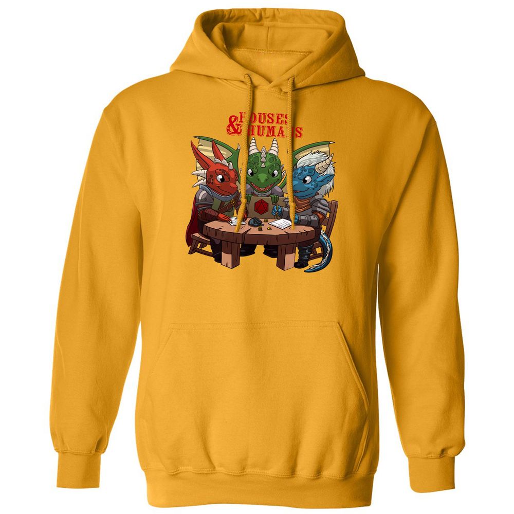 Houses & Humans Classic Unisex Hoodie - Gold - 12