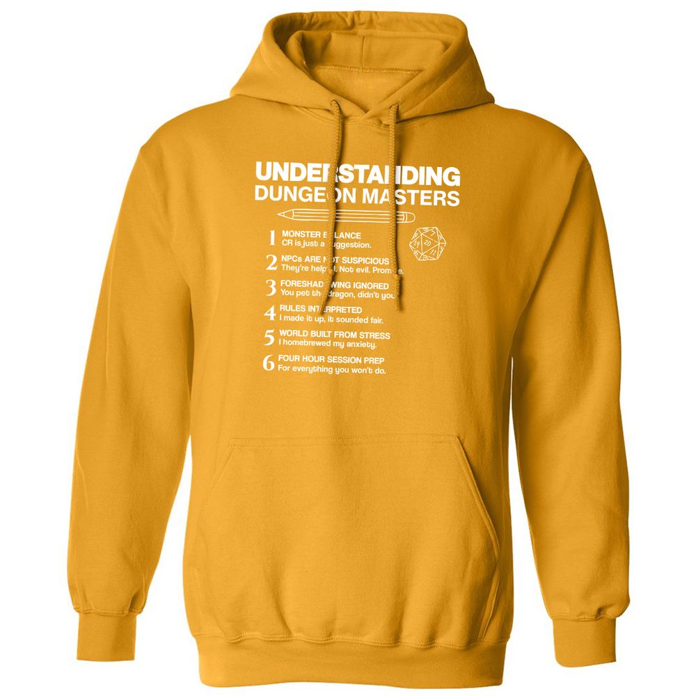 Understanding Dungeon Masters Classic Unisex Hoodie - Gold - 12
