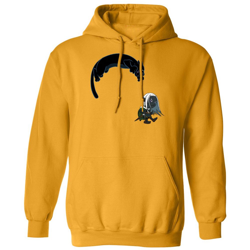 Drizzt And Guenhwyvar Classic Unisex Hoodie - Gold - 12
