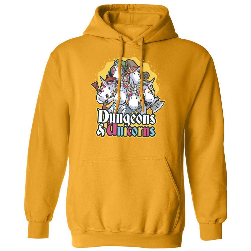 Dungeons And Unicorns Classic Unisex Hoodie - Gold - 12