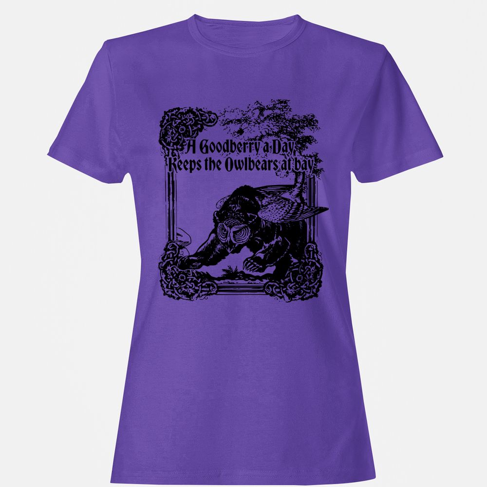 A Goodberry A Day Keeps The Owlbears At Bay Women's T-Shirt - Purple - 12
