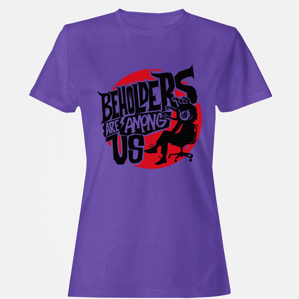 Beholders Are Among Us Women's T-Shirt - Purple - 12