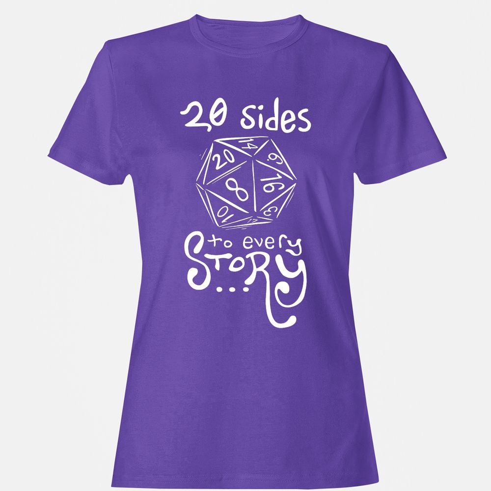 20 Sides to Every Story Women's T-Shirt - Purple - 12