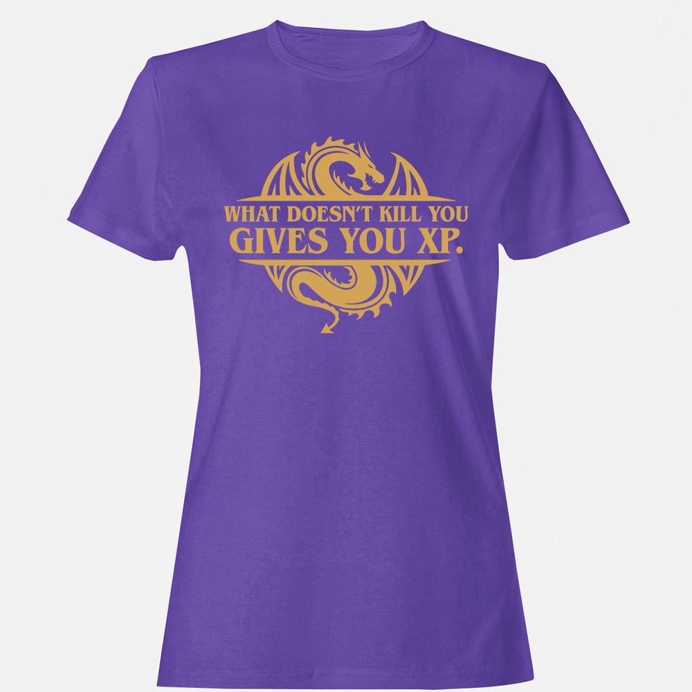 What Doesn't Kill You Gives You XP Women's T-Shirt - Purple - 12