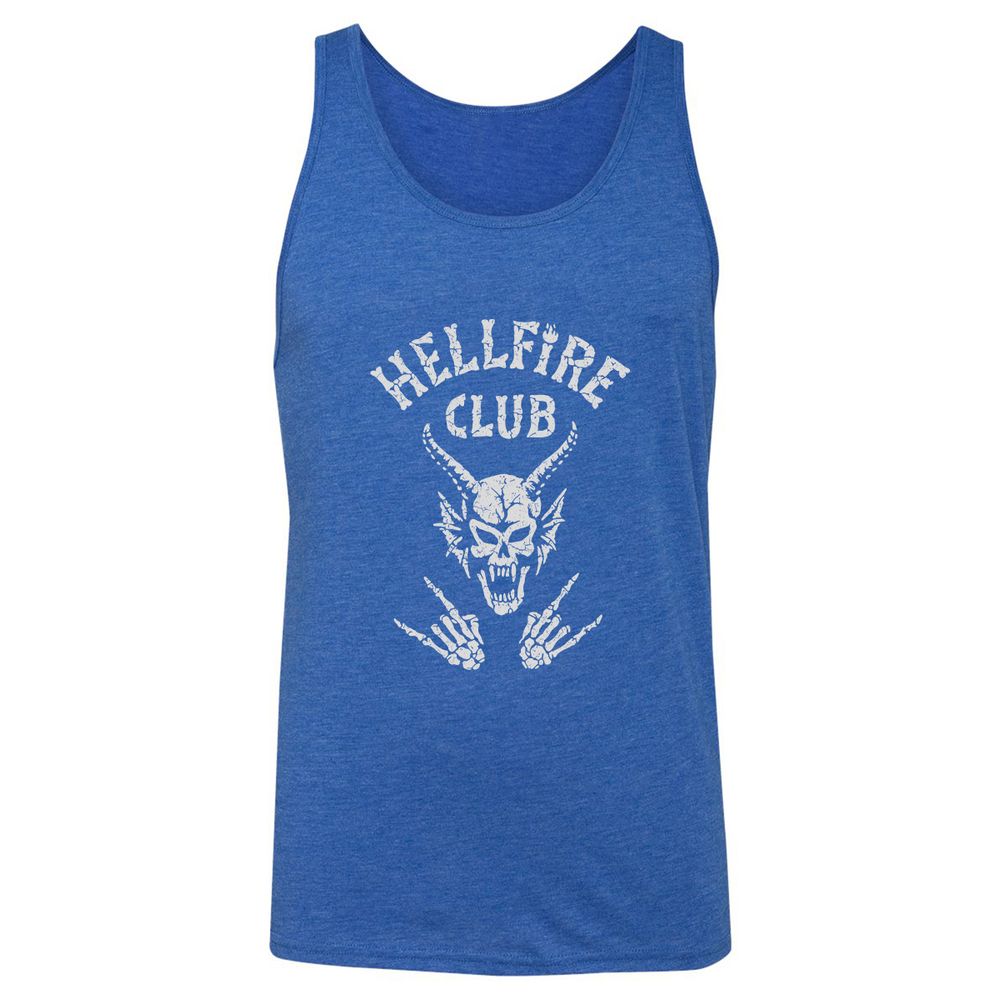 Hellfire Club Unisex Jersey Tank - True Royal Triblend - 12