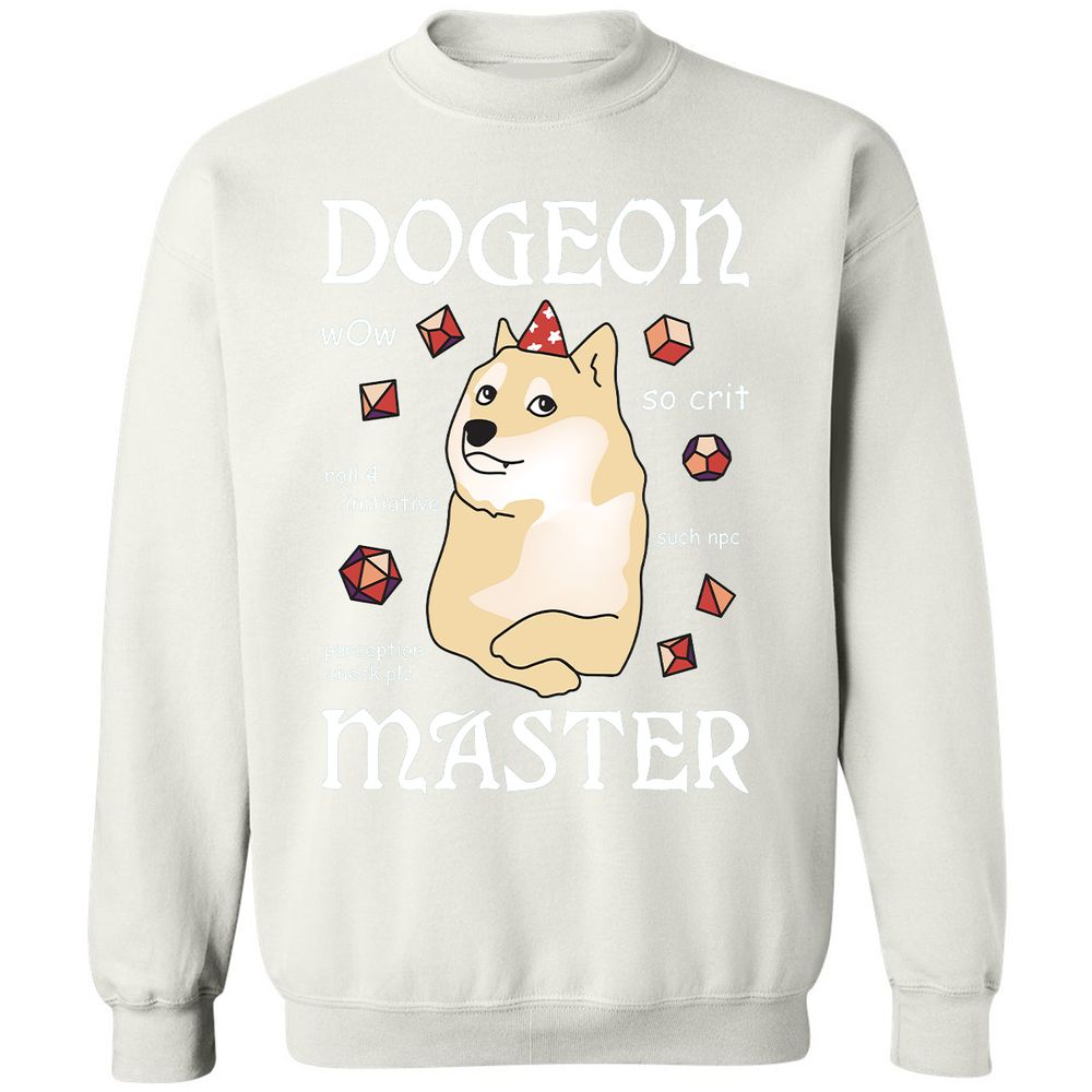 Dogeon Master Classic Unisex Sweatshirt - White - 12