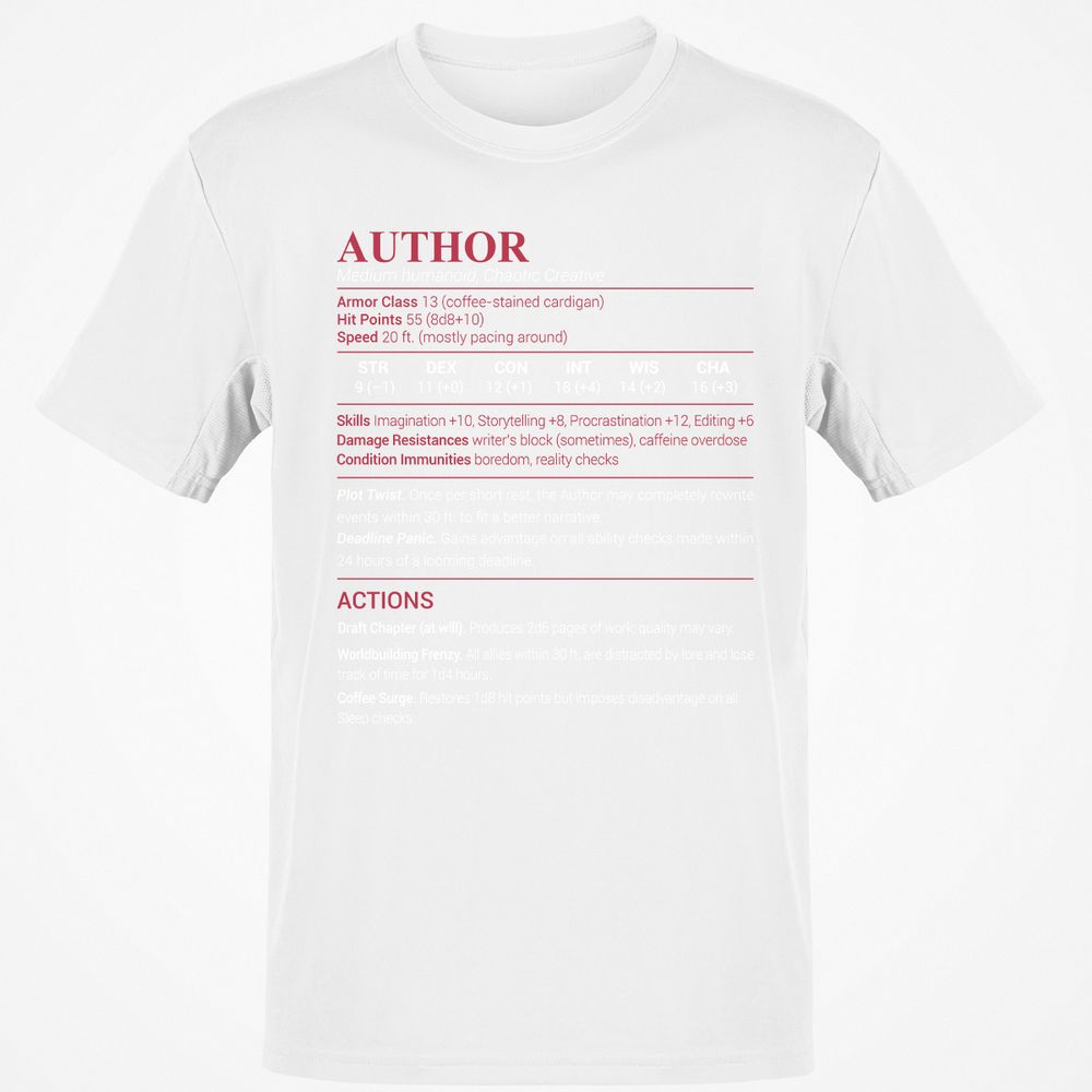 Author Classic Unisex T-Shirt - White - 12