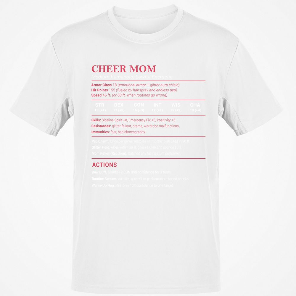 Cheer Mom Classic Unisex T-Shirt - White - 12