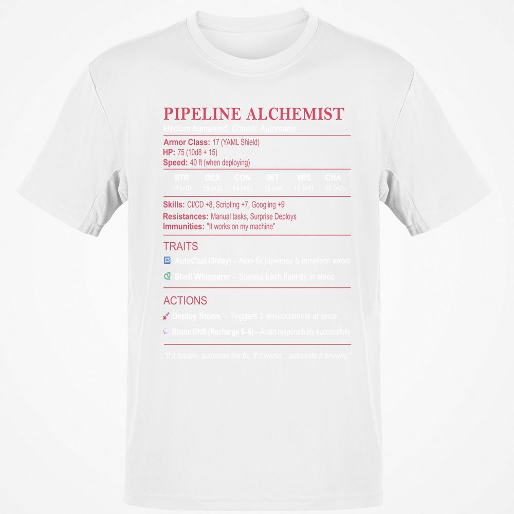 DEVOPS Stats (Pipeline Alchemist) Classic Unisex T-Shirt - White - 12