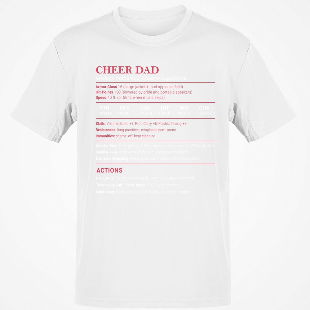 Cheer Dad Classic Unisex T-Shirt - White - 12