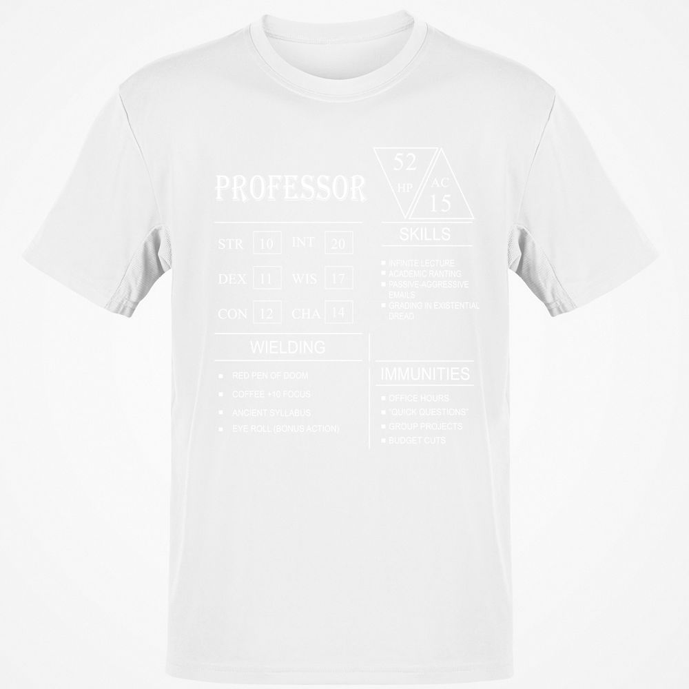 Professor New Classic Unisex T-Shirt - White - 12