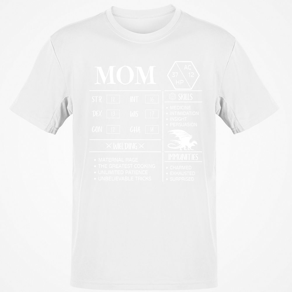 Mom Stats 2 Classic Unisex T-Shirt - White - 12