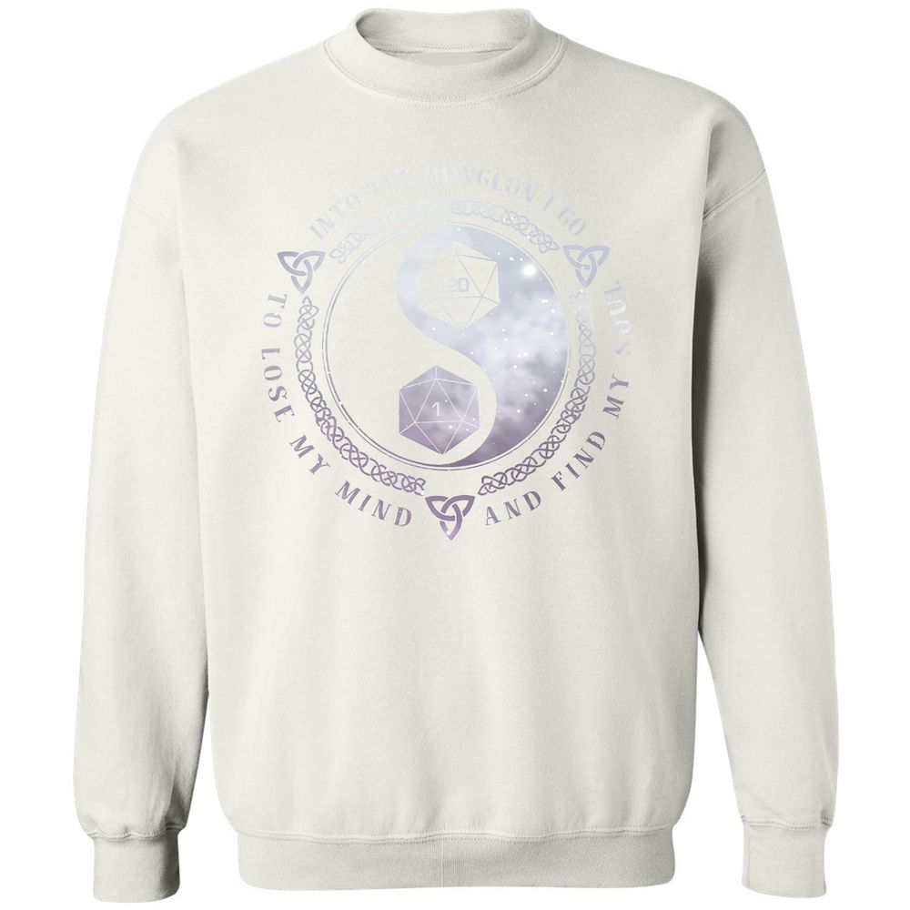 Into The Dungeon I Go Classic Unisex Sweatshirt - White - 12