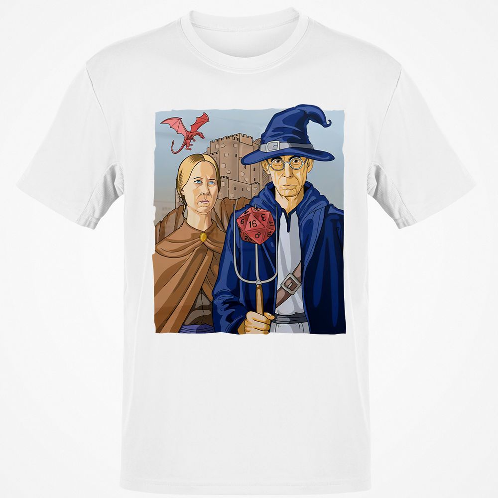 DnD Gothic Classic Unisex T-Shirt - White - 12
