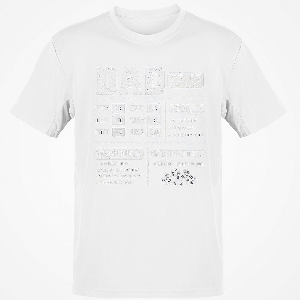 Dad Stat Block 2 Classic Unisex T-Shirt - White - 12
