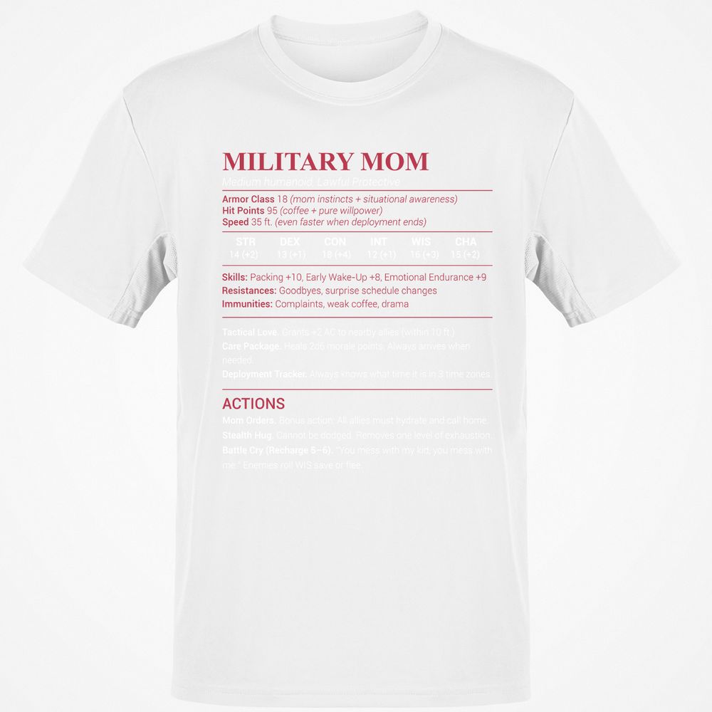 Military Mom Classic Unisex T-Shirt - White - 12