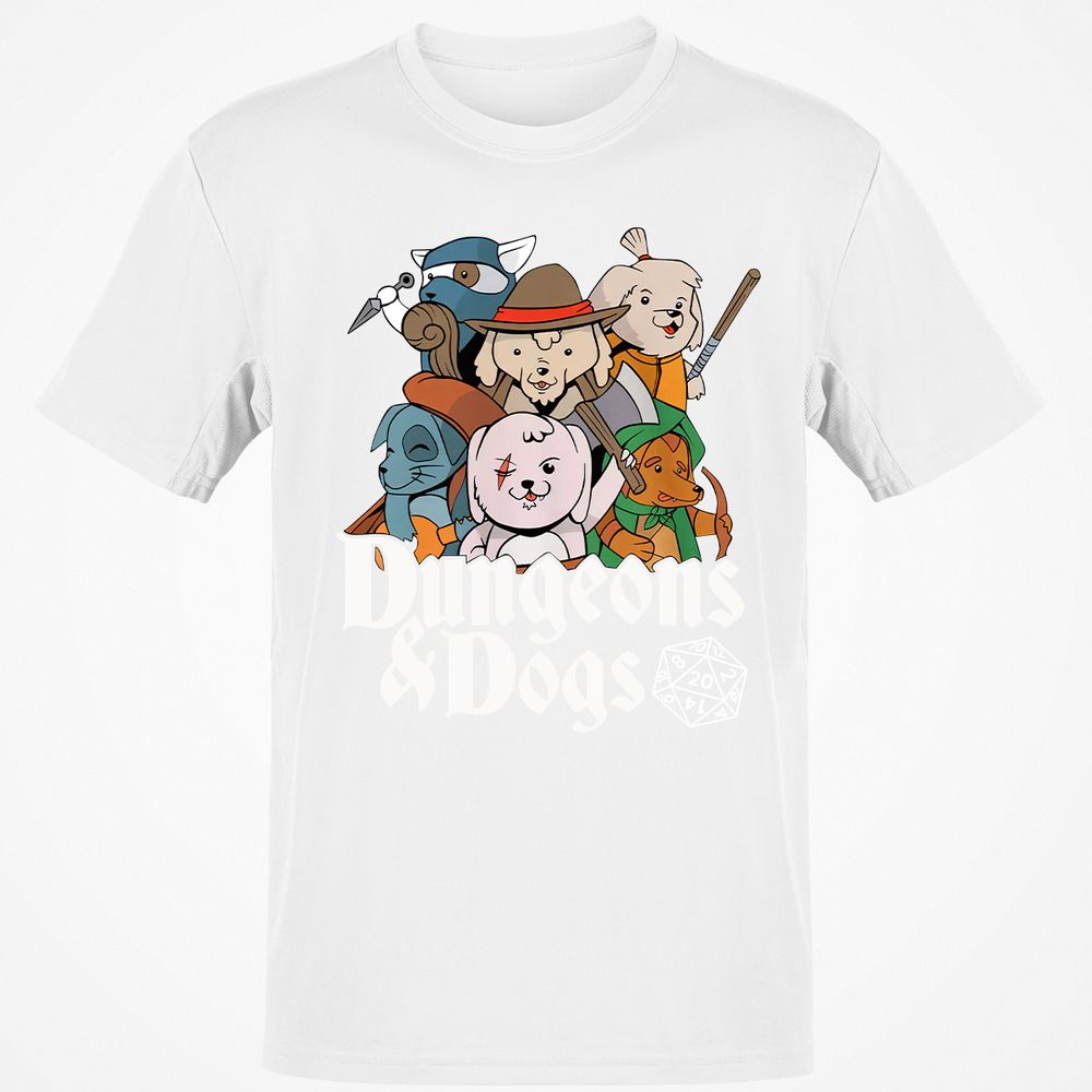 Dungeons & Dogs Classic Unisex T-Shirt - White - 12
