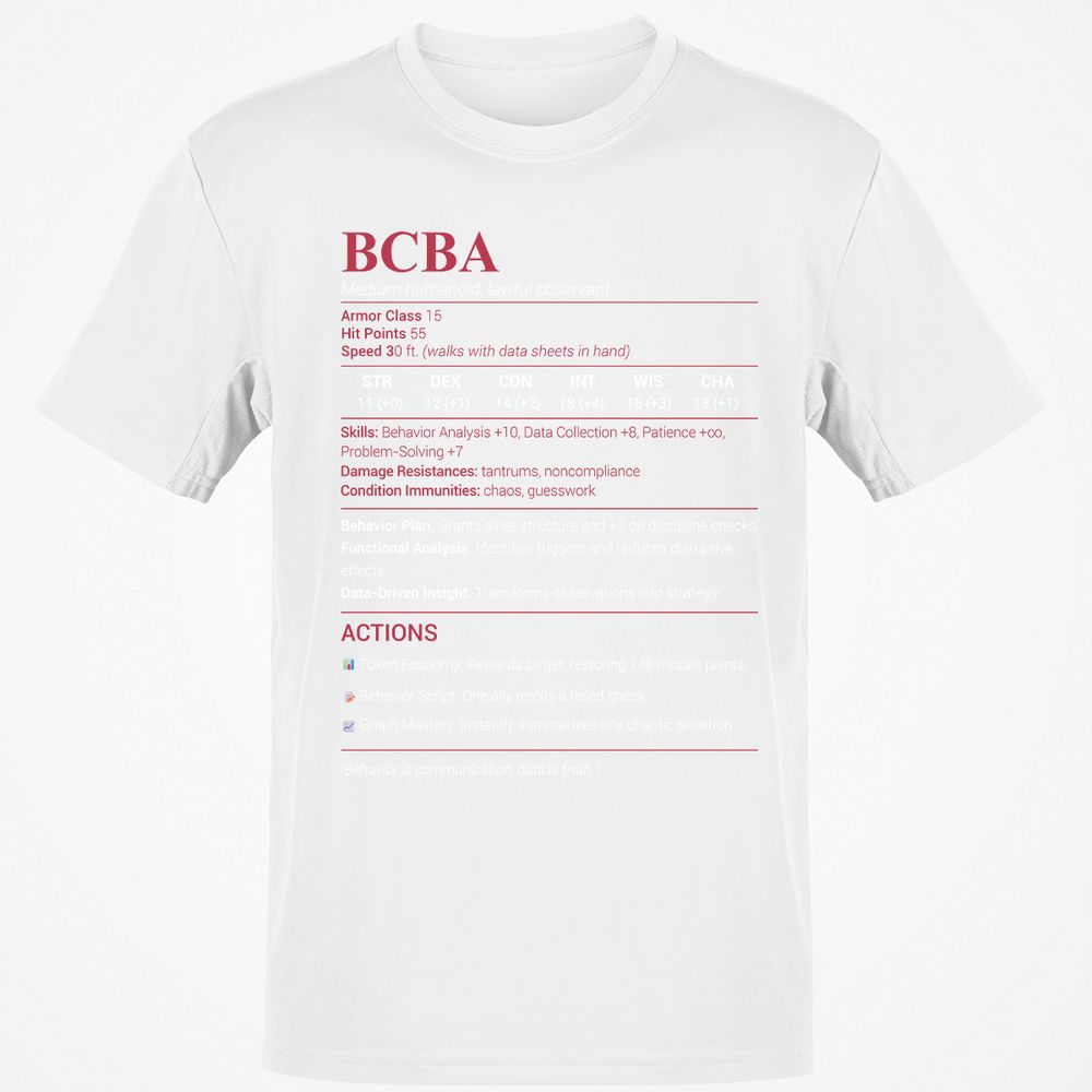 BCBA Classic Unisex T-Shirt - White - 12