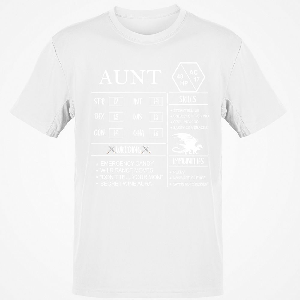 Aunt Stats Classic Unisex T-Shirt - White - 12