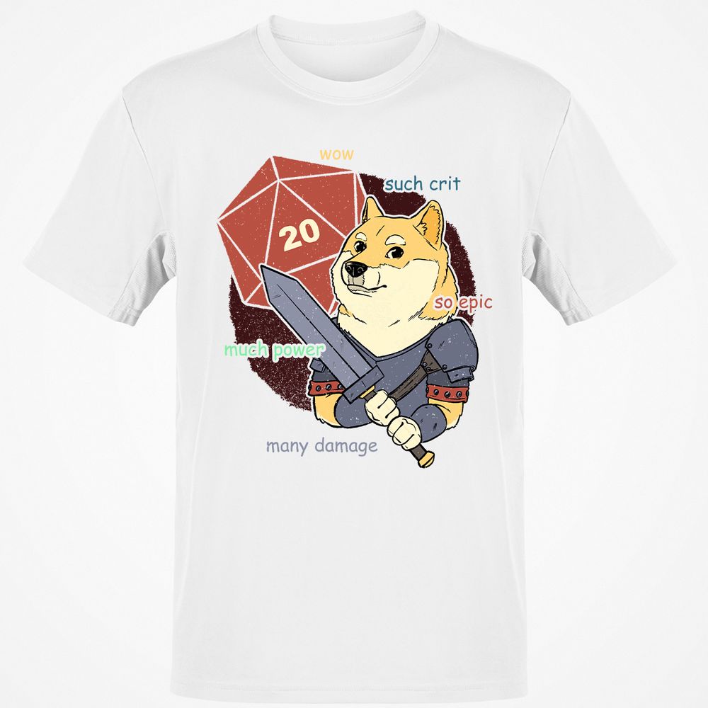 DnD Dogue Classic Unisex T-Shirt - White - 12