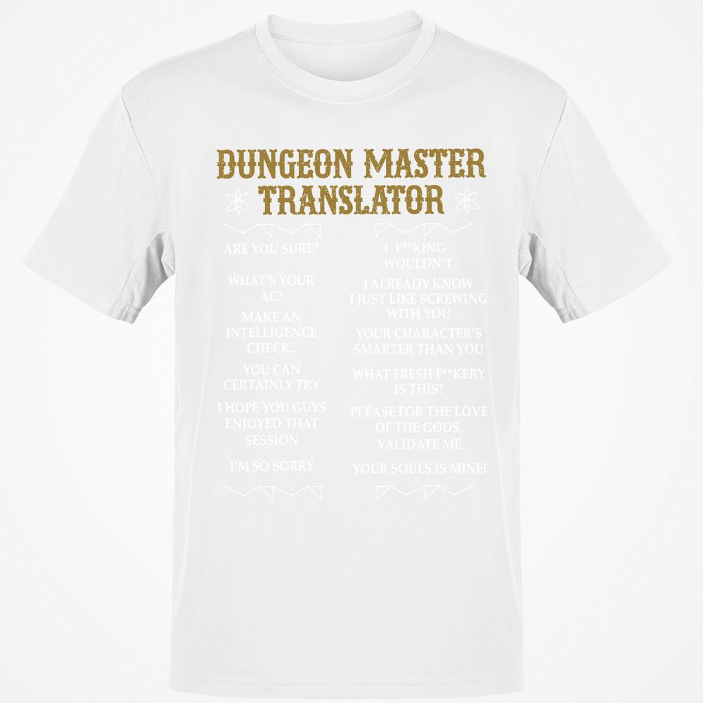 Dungeon Master Translator Classic Unisex T-Shirt - White - 12