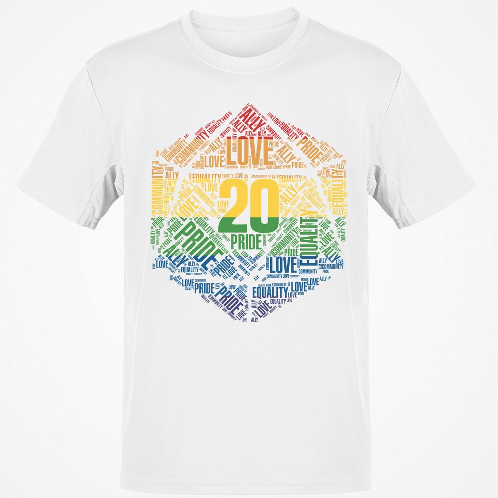 D20 Pride T-Shirt - White - 12