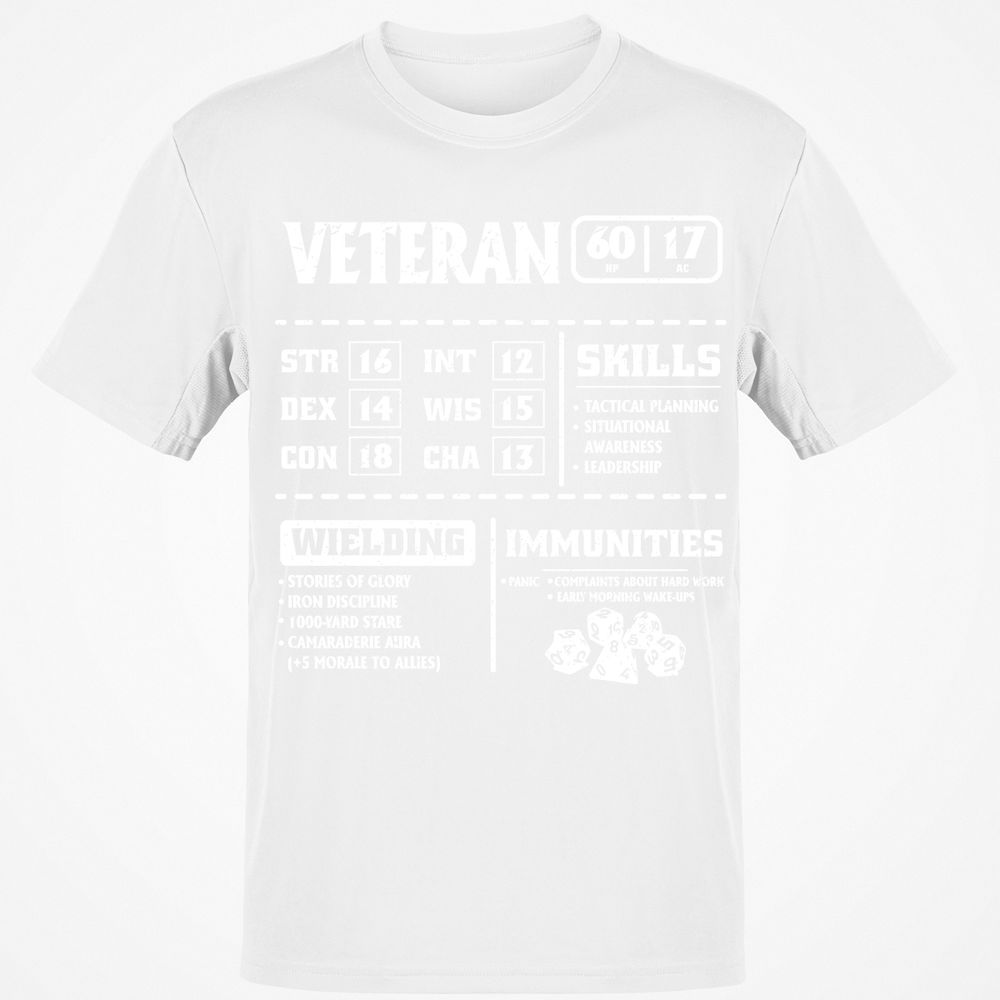 Veteran New Ver. Classic Unisex T-Shirt - White - 12
